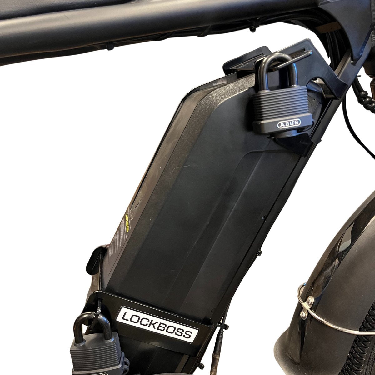 Lockboss L1 batterijslot voor ouxi fatbike V8 - Fatbike slot - Zwart