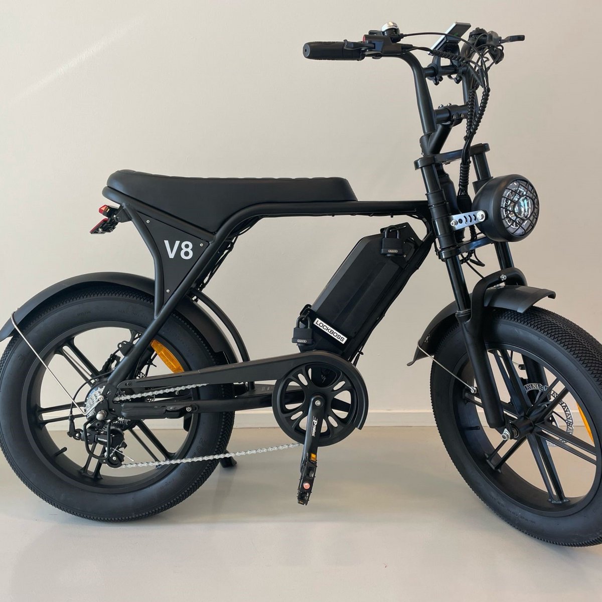 Lockboss L1 batterijslot voor ouxi fatbike V8 - Fatbike slot - Zwart